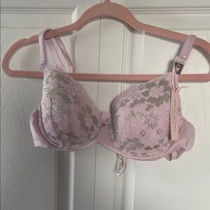 Victoria's Secret Floral Lace Bra - Light Pink